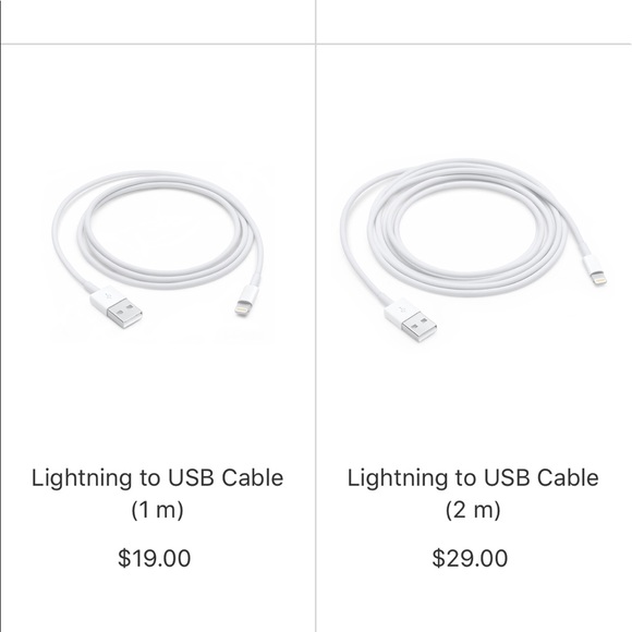 Apple Lightning charger cord - Picture 2 of 3